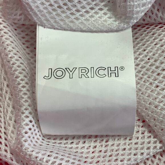 JOYRICH x PLAYBOY Size M Hot Pink Logo Polyester Hooded Snaps Coat - Picture 8 of 9